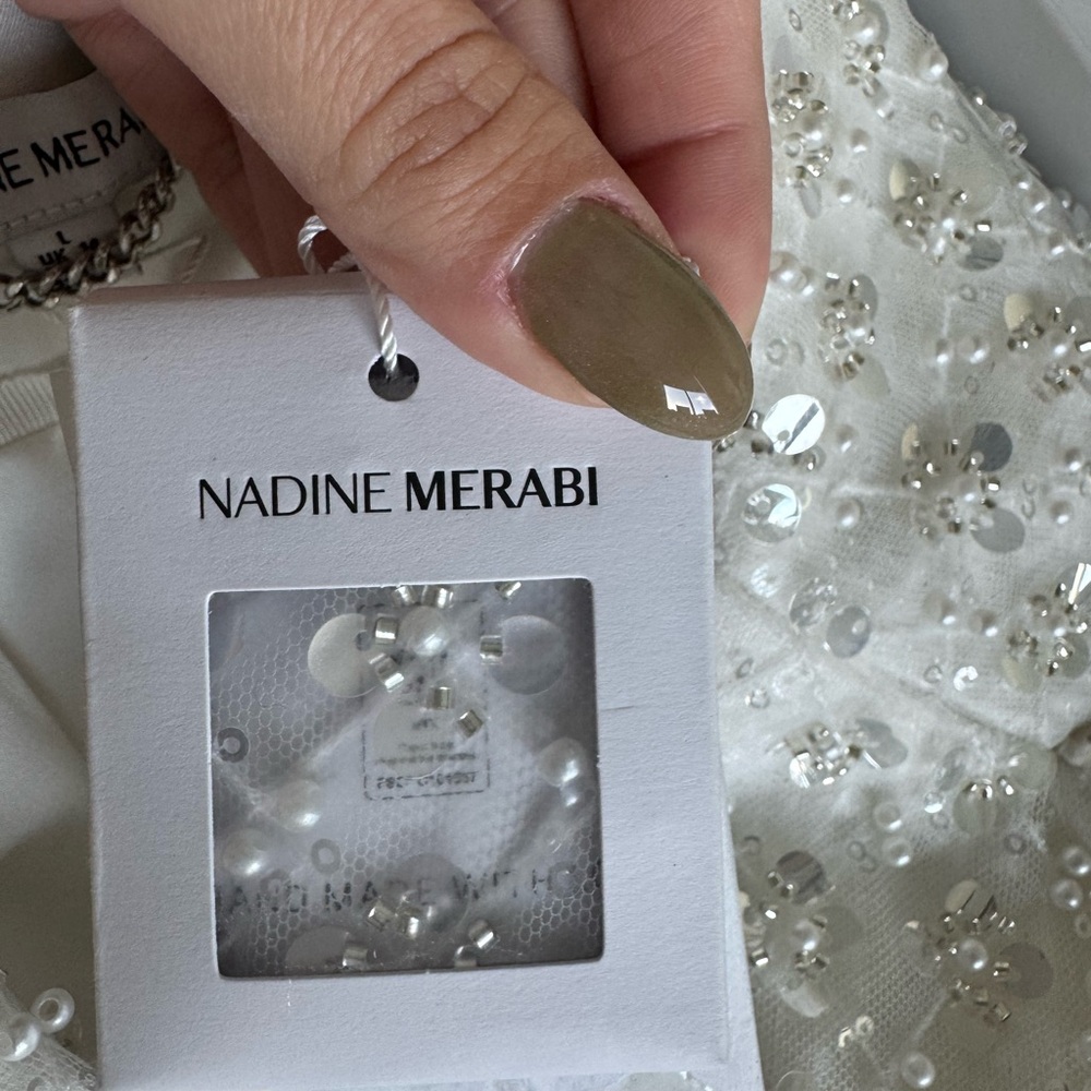 (Brand New with Tags) Nadine Merabi Clara White Blazer - Picture 9 of 15